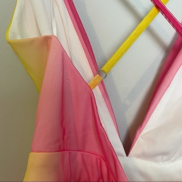 Fashionnova Hideaway Ombré Pink&Yellow Maxi Dress - Picture 10 of 15